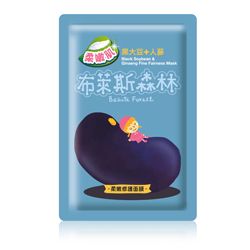 黑大豆人蔘柔嫩修護面膜