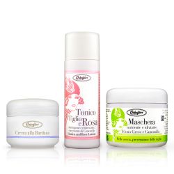 牛蒡金盞花紓緩平衡霜&天然草本保濕淨顏泥膜&玫瑰銀毛椴平衡露